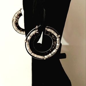 Robert Lee Morris SOHO Howlite Beaded Hoop Earrings, RLM SOHO